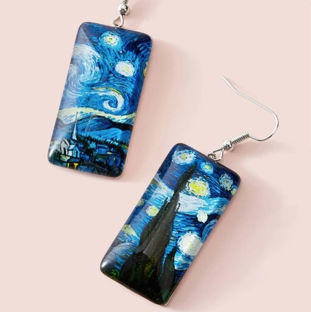 Starry Night Dangle Earrings